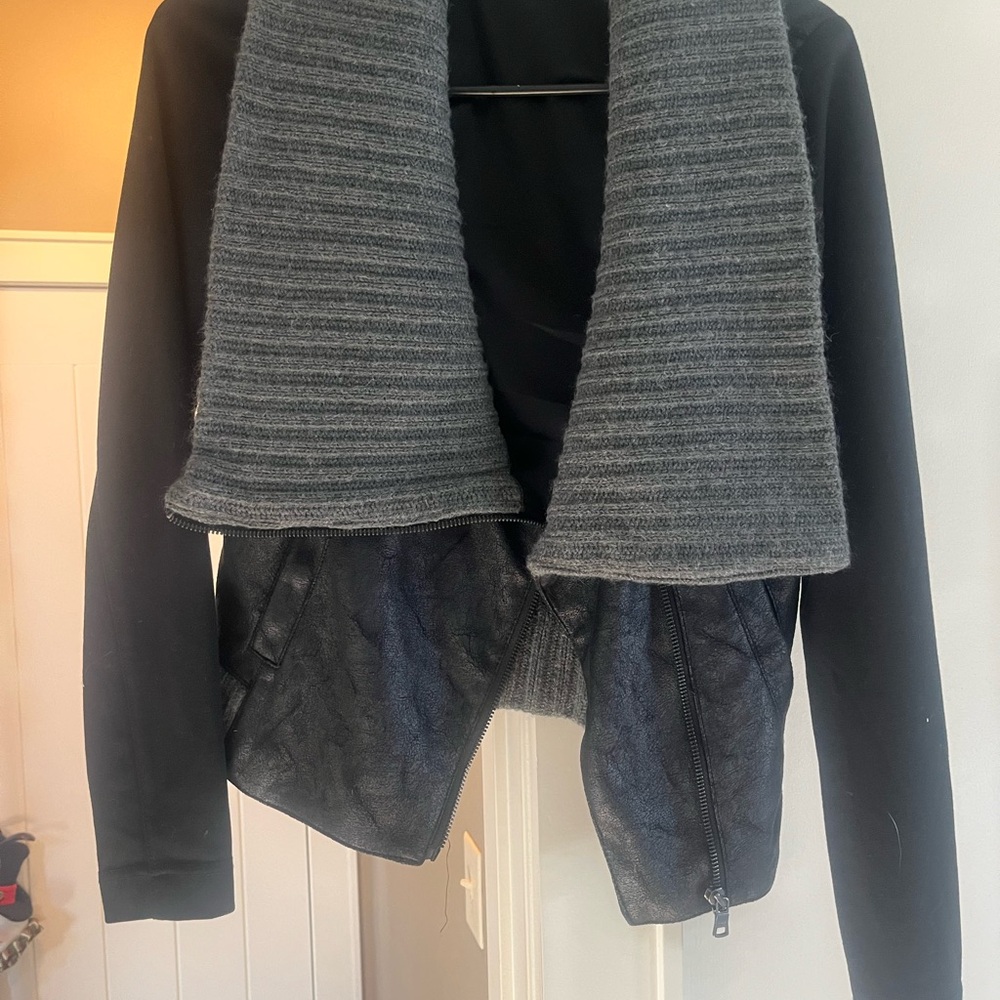 A/X Armani Exchange Black and Gray Sweater Jacket